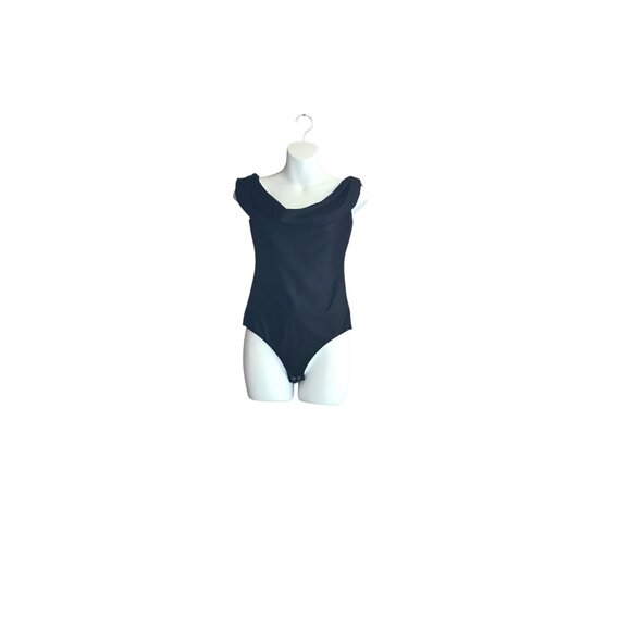 NWT Express Black Wide Neck Bodysuit - Picture 1 of 5